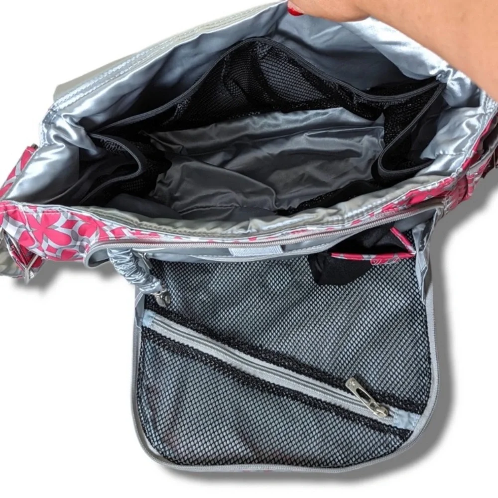Ju-Ju-Be “better be” diaper bag - pink pinwheels